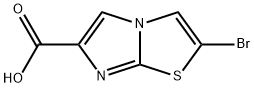 2-溴咪唑并[2,1-B]噻唑-6-羧酸, 80354-00-3, 结构式