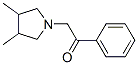 Acetophenone, 3,4-dimethyl-2-(1-pyrrolidinyl)- (8CI) Structure