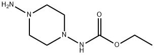 Carbamic  acid,  (4-amino-1-piperazinyl)-,  ethyl  ester  (9CI) Structure