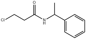 丙酰胺,3-氯-N-(1-苯基乙基)- 结构式