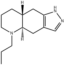 (4aR)-4,4aα,5,6,7,8,8aβ,9-オクタヒドロ-5-プロピル-1H-ピラゾロ[3,4-g]キノリン 化学構造式