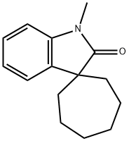 Spiro[cycloheptane-1,3-[3H]indol]-2(1H)-one, 1-methyl- (9CI) Struktur