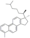 18,19-Dinorcholesta-1,3,5,7,9,11,13-heptaene, 4,17-dimethyl-, (17alpha )- 化学構造式