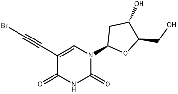 5-bromoethynyl-2'-deoxyuridine 化学構造式