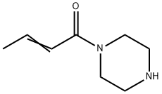 Piperazine,  1-(1-oxo-2-butenyl)-  (9CI) 化学構造式