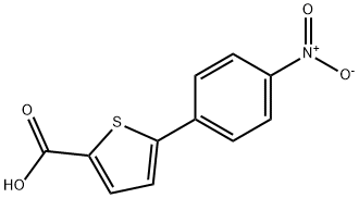 5-(4-ニトロフェニル)-2-チオフェンカルボン酸 化学構造式