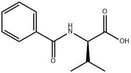 2-(ベンゾイルアミノ)-3-メチル酪酸 化学構造式