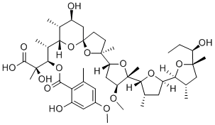カチオノマイシン 化学構造式