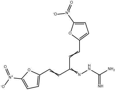 1-(3-(5-Nitro-2-furyl)-1-(2-(5-nitro-2-furyl)vinyl)allylidenamino)guanidinhydrochlorid