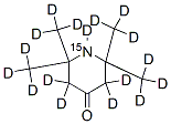 4-氧-2,2,6,6-四甲基哌啶-D17-1-15N, 80404-11-1, 结构式