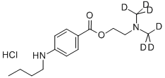 テトラカイン塩酸塩‐D6 化学構造式