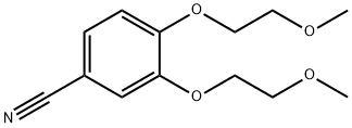 3,4-双(2-甲氧基乙氧基)苯腈, 80407-68-7, 结构式
