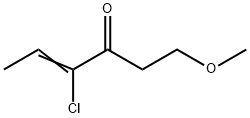 4-Hexen-3-one,  4-chloro-1-methoxy- 化学構造式