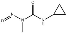 1-シクロプロピル-3-メチル-3-ニトロソ尿素 化学構造式