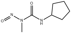 1-Cyclopentyl-3-methyl-3-nitrosourea Structure