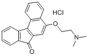 5-[2-(ジメチルアミノ)エトキシ]-7H-ベンゾ[c]フルオレン-7-オン・塩酸塩 化学構造式