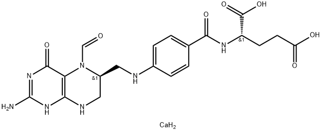 左旋亚叶酸钙,80433-71-2,结构式