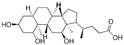 (4R)-4-[(3S,5R,8S,9S,10S,12S,13R,14S)-1,3,12-trihydroxy-10,13-dimethyl-2,3,4,5,6,7,8,9,11,12,14,15,16,17-tetradecahydro-1H-cyclopenta[a]phenanthren-17-yl]pentanoic acid Structure