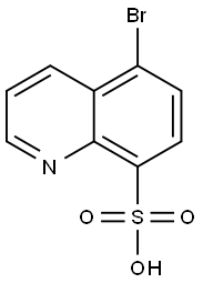 8-Quinolinesulfonic  acid,  5-bromo- 化学構造式