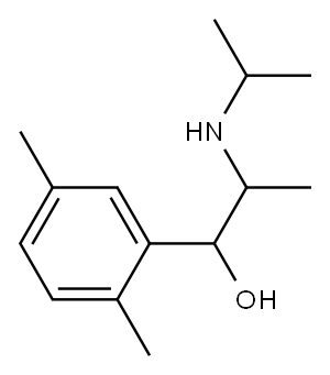 Benzenemethanol, 2,5-dimethyl-alpha-[1-[(1-methylethyl)amino]ethyl]- (9CI) 结构式