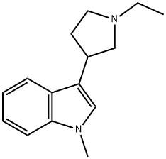 1H-Indole,3-(1-ethyl-3-pyrrolidinyl)-1-methyl-(9CI)|