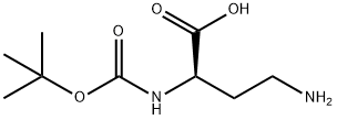 Boc-D-2,4-ジアミノ酪酸 化学構造式