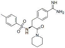 N(alpha)-(4-toluenesulfonyl)-4-amidinophenylalanylpiperidine Structure