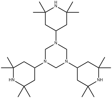 hexahydro-1,3,5-tris(2,2,6,6-tetramethyl-4-piperidyl)-1,3,5-triazine,80458-17-9,结构式