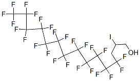 1-Pentadecanol, 4,4,5,5,6,6,7,7,8,8,9,9,10,10,11,11,12,12,13,13,14,14, 15,15,15-pentacosafluoro-2-iodo-,80459-24-1,结构式
