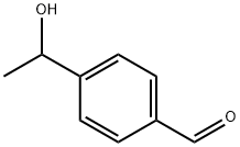 4-(1-ヒドロキシエチル)ベンズアルデヒド 化学構造式