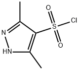 3,5-二甲基-1H-吡唑-4-磺酰氯 结构式