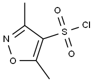 3,5-ジメチルイソオキサゾール-4-スルホニルクロリド 化学構造式