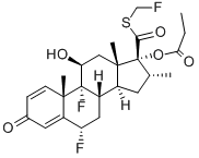 Fluticasone propionate Structure