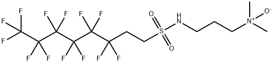 N-[3-(dimethylamino)propyl]-3,3,4,4,5,5,6,6,7,7,8,8,8-tridecafluorooctanesulphonamide N-oxide, 80475-32-7, 结构式