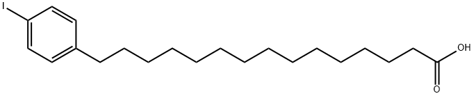 15-(4-IODOPHENYL)PENTADECANOIC ACID Structure