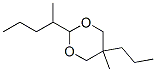 5-メチル-2-(1-メチルブチル)-5-プロピル-1,3-ジオキサン 化学構造式
