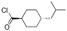 Cyclohexanecarbonyl chloride, 4-(2-methylpropyl)-, trans- (9CI) Struktur