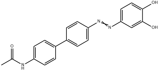 N-[4'-[(3,4-Dihydroxyphenyl)azo][1,1'-biphenyl]-4-yl]acetamide Structure