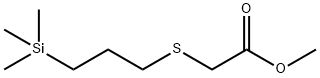 [[3-(Trimethylsilyl)propyl]thio]acetic acid methyl ester Structure