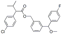 (3-((4-Fluorophenyl)methoxymethyl)phenyl)methyl 4-Chloro-alpha-(1-meth ylethyl)benzeneacetate Struktur