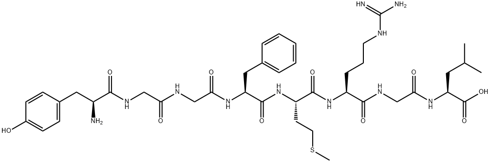 TYR-GLY-GLY-PHE-MET-ARG-GLY-LEU 结构式