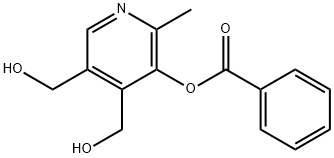 3,4-Pyridinedimethanol, 5-(benzoyloxy)-6-methyl- Struktur