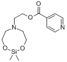1,3-Dioxa-6-aza-2-silacyclooctane-6-ethanol, 2,2-dimethyl-, isonicotin ate (ester) Structure
