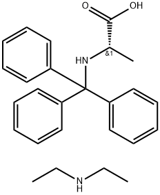 三苯甲基-L-丙氨酸二乙胺盐,80514-65-4,结构式