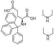 N-TRITYL-L-GLUTAMIC ACID BIS(DIETHYL AMMONIUM) SALT Structure