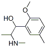 Benzenemethanol, 2-methoxy-5-methyl-alpha-[1-(methylamino)ethyl]- (9CI) Struktur