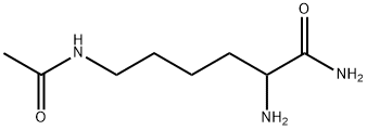 Hexanamide,  6-(acetylamino)-2-amino- Structure