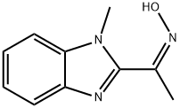 Ethanone, 1-(1-methyl-1H-benzimidazol-2-yl)-, oxime, (Z)- (9CI) Structure