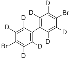 4,4′-ジブロモジフェニル-D8 化学構造式