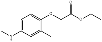 Acetic acid, [2-methyl-4-(methylamino)phenoxy]-, ethyl ester (9CI),805237-71-2,结构式